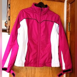 Womens SJB "St. Johns Bay Active  Winter Snow Athletic Jacket Sz Medium Pink C2